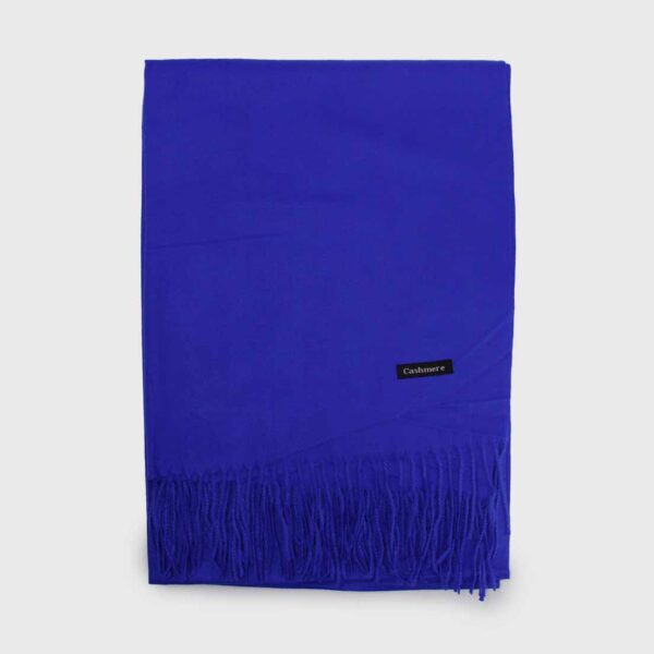 bufanda azul rey lisa