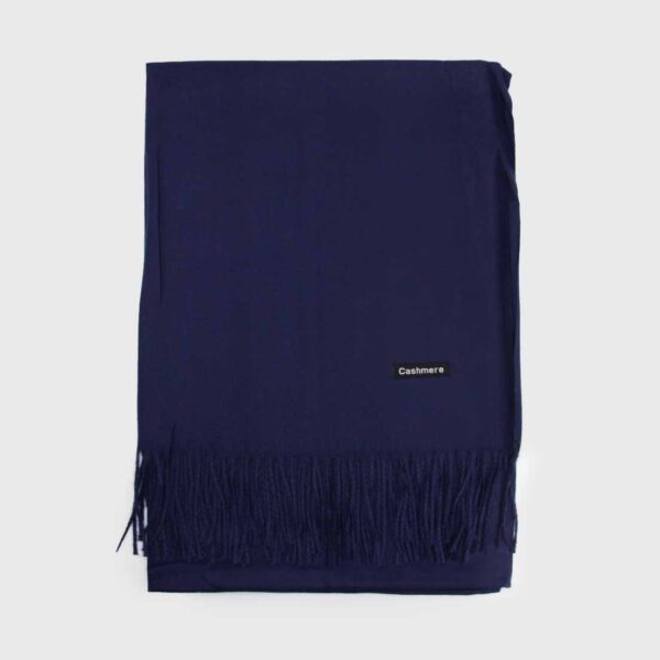 bufanda azul marino lisa