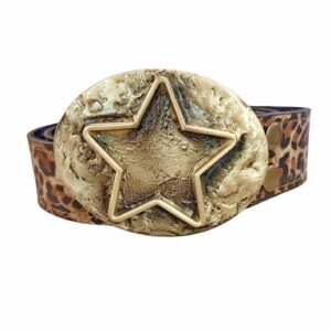 hebilla estrella grande dorado